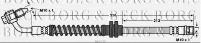 BORG & BECK bbh7738 -  Тормозной шланг